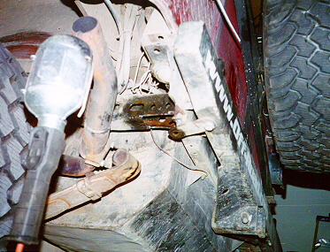 Remove rusted frame material