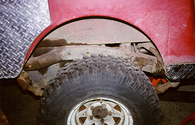 After fender trimming