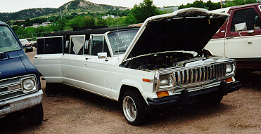 Grand Wagoneer Limo Front View